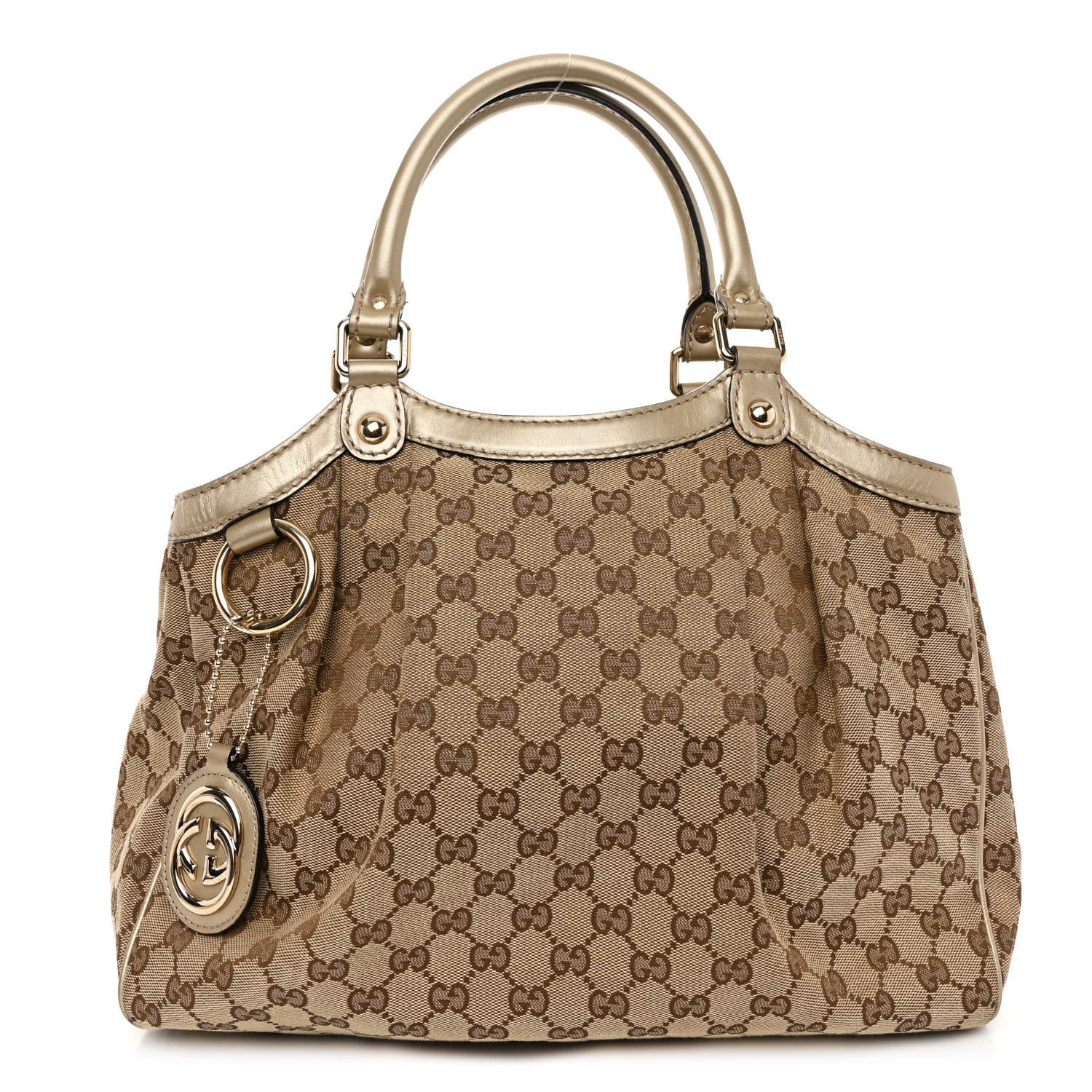 Gucci Monogram Medium Sukey Tote Champagne 1 of 10