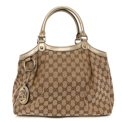 Gucci Monogram Medium Sukey Tote Champagne 1 of 10