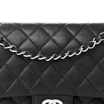 Chanel Caviar Quilted Medium Double Flap Black 8 of 13