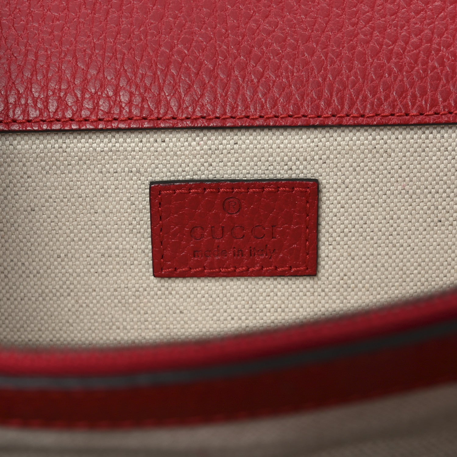 Gucci Dollar Calfskin Swarovski Crystal Small Dionysus Shoulder Bag Hibiscus Red 6 of 11