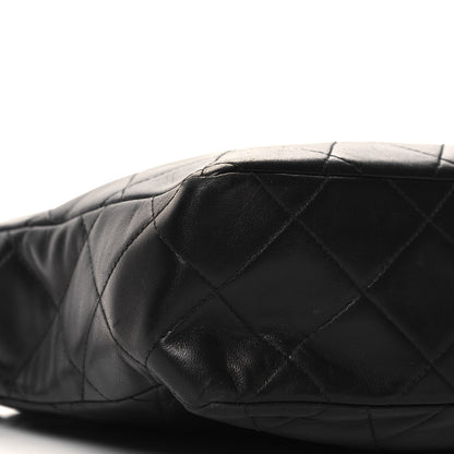 Chanel Lambskin Quilted Messenger Bag Black 10 of 13