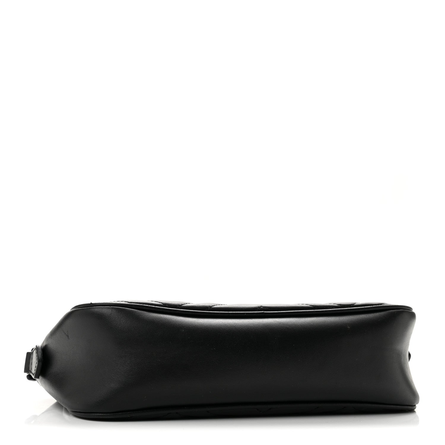 Gucci Calfskin Matelasse Monochrome Small GG Marmont Chain Shoulder Bag Black 3 of 12