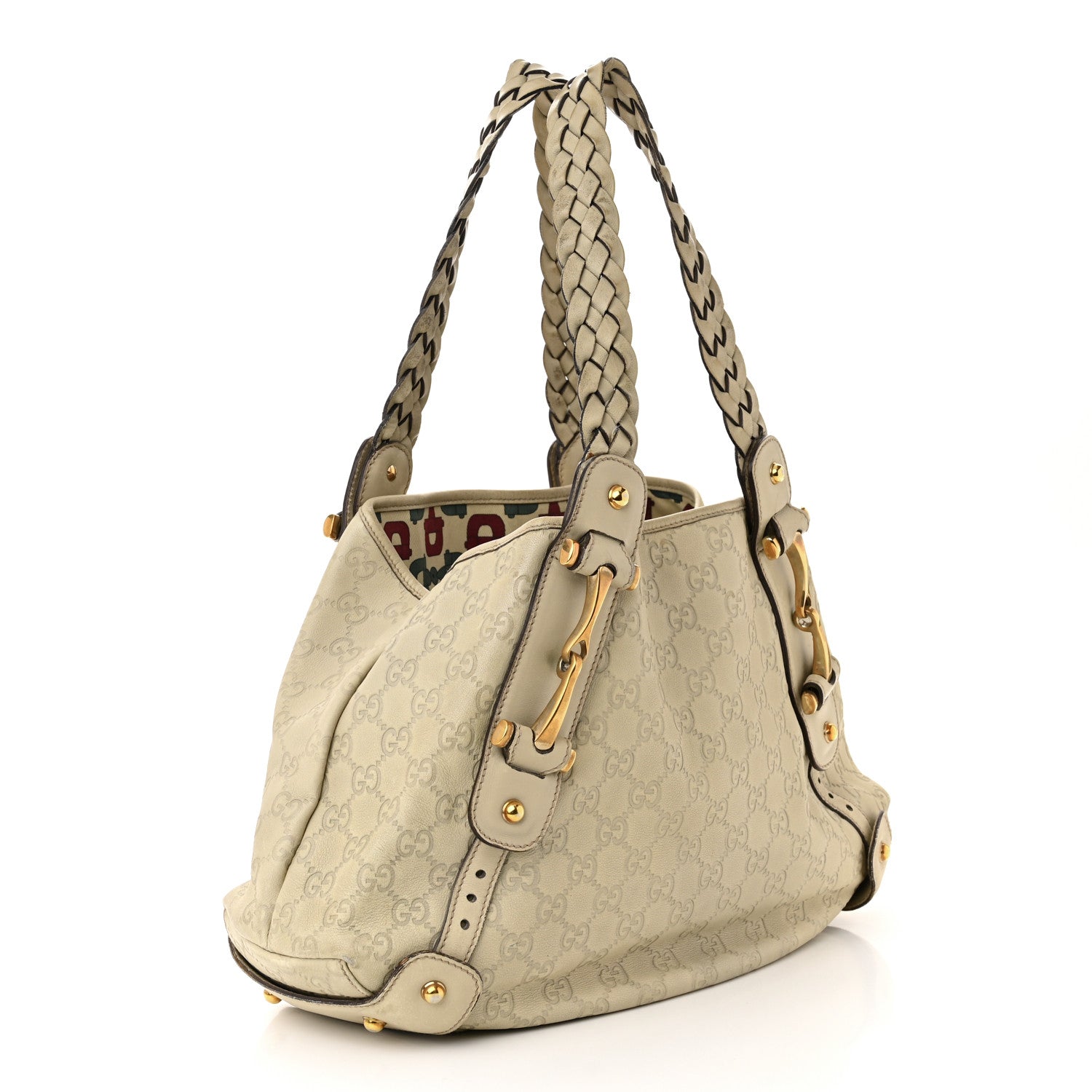 Gucci Guccissima Small Pelham Shoulder Bag Off White 3 of 11