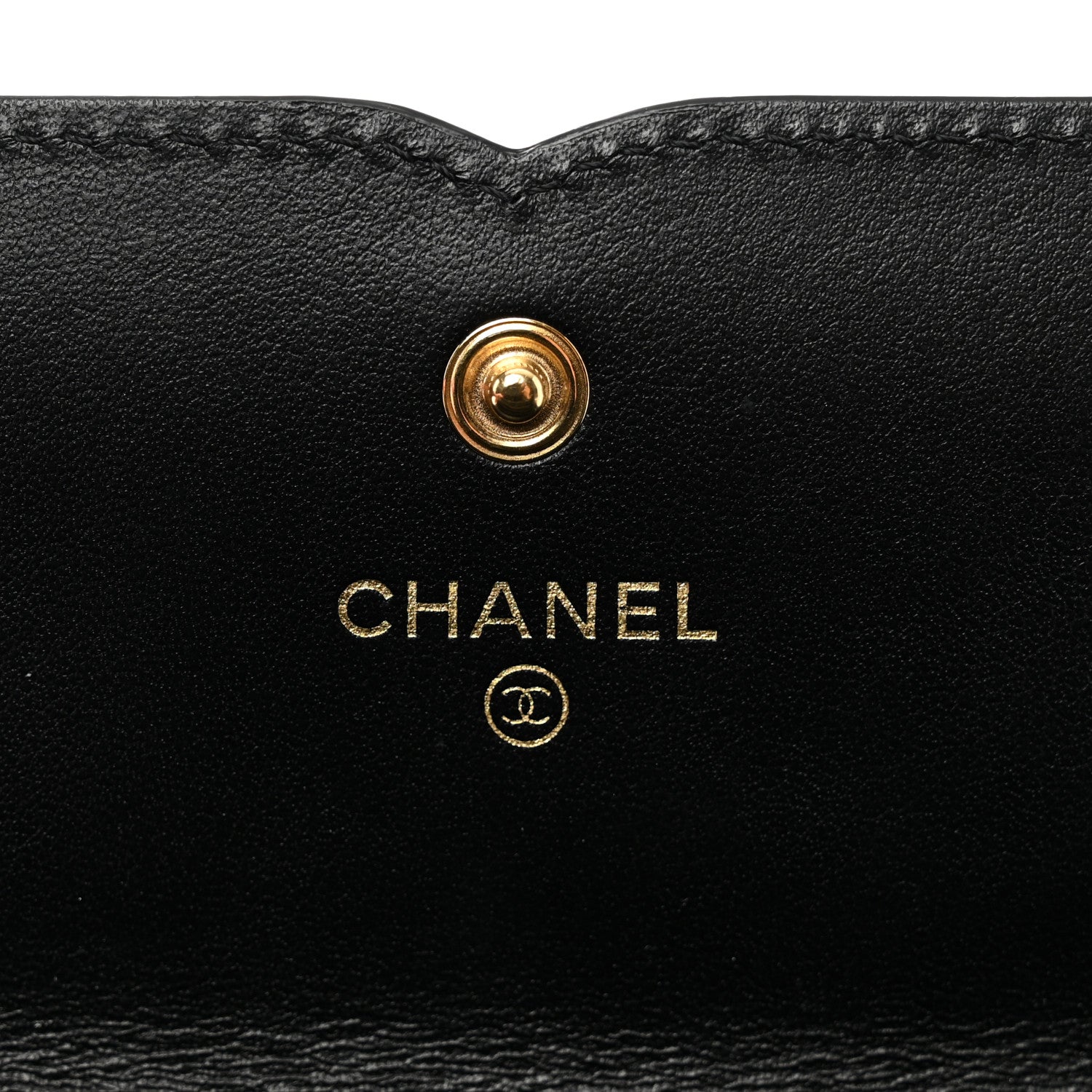 Chanel Caviar Quilted Filigree Large Gusset Flap Wallet Black 6 of 8
