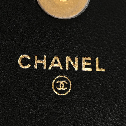 Chanel Lambskin Quilted Chanel 19 Phone Holder With Chain Black 6 of 14