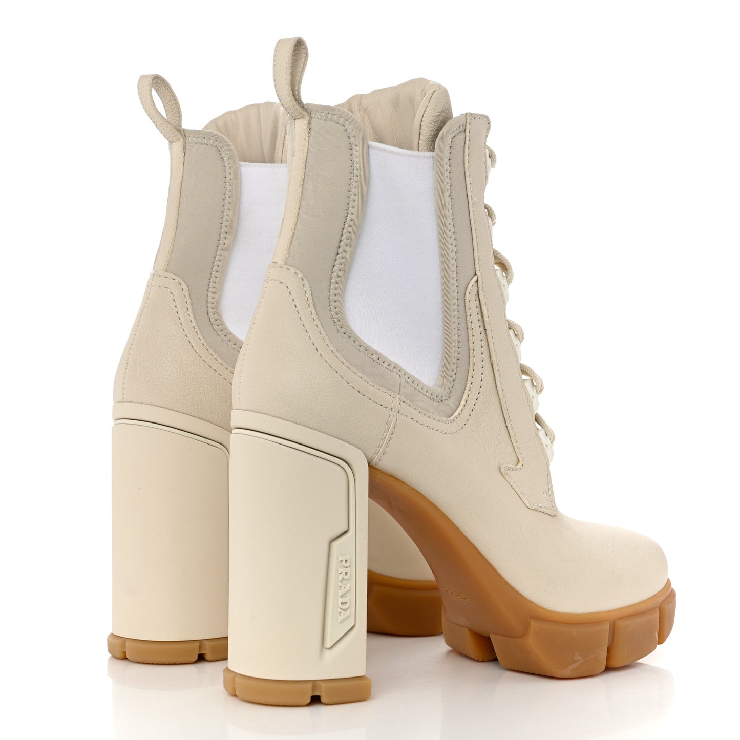 Buffalo Neoprene Lace Up Chelsea 110mm Ankle Boots 39.5 Talco