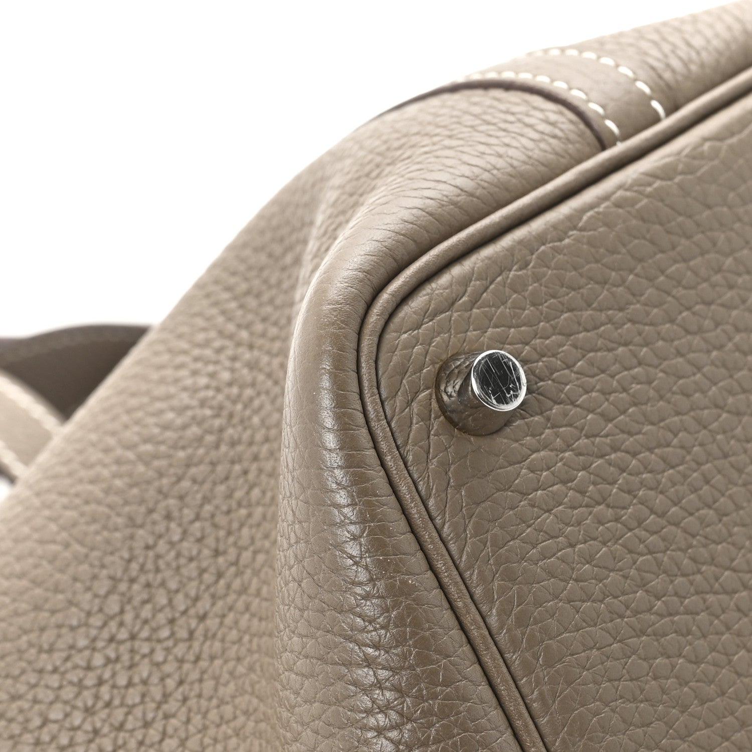 Hermes Taurillon Clemence Picotin Lock 18 PM Etoupe 8 of 13