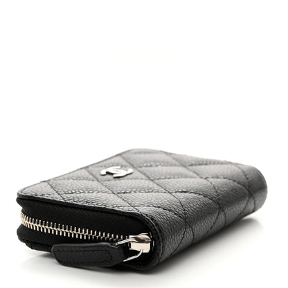 Chanel Quilted Zip Coin Purse Black 4 of 8