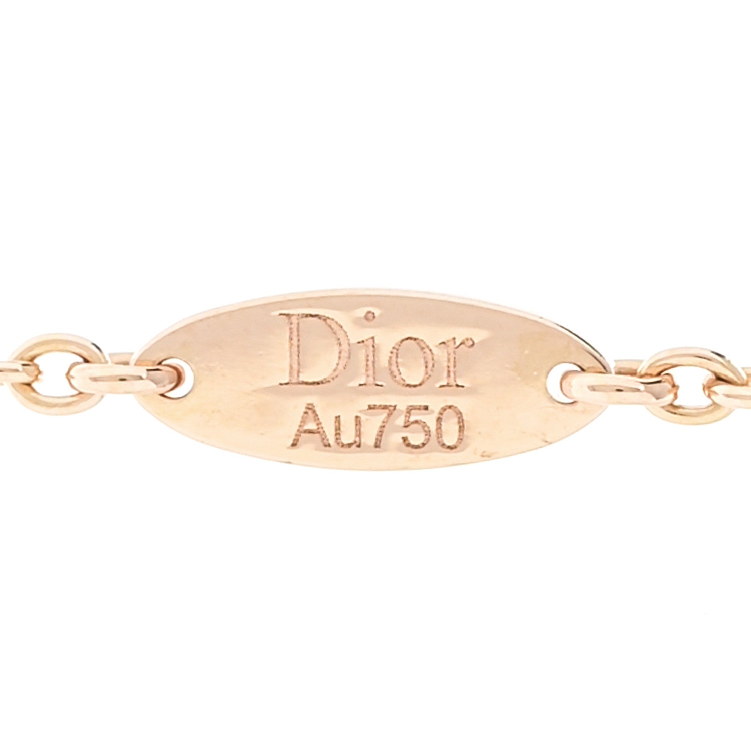 Christian Dior 18K Rose Gold Ruby Mother of Pearl Rose Des Vents Necklace 6 of 7