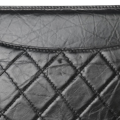 Chanel Aged Calfskin Quilted Shoulder Bag Black 11 of 13