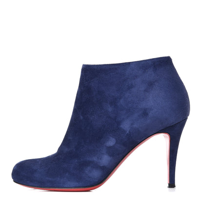 Christian Louboutin Veau Velours Belle 85 Ankle Boots 36.5 China Blue 1 of 12
