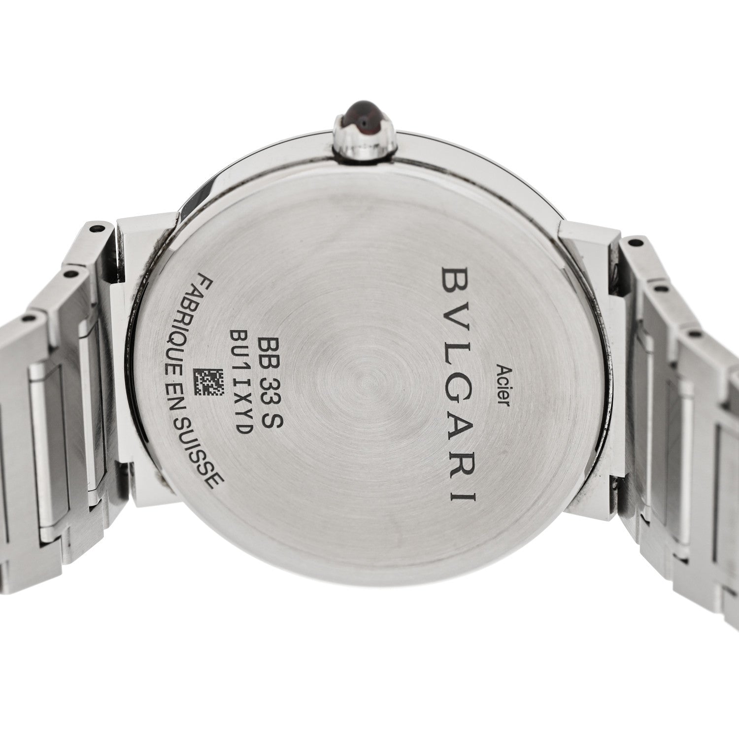 Bulgari Stainless Steel Diamond 33mm Quartz Watch Silver 4 of 7