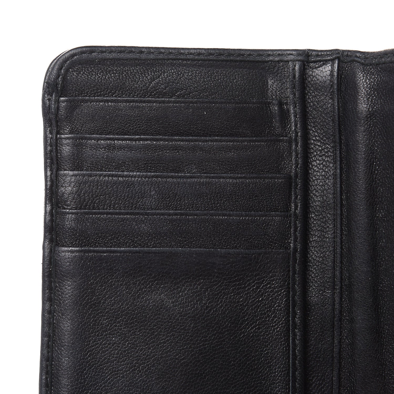 Miu Miu Nappa Matelasse Tri-Fold Flap Wallet Black 18 of 21