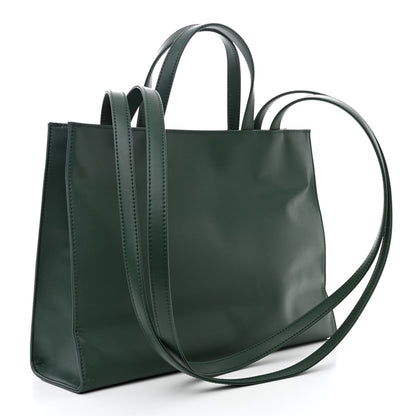 Telfar Vegan Leather Medium Shopping Bag Dark Olive 3 of 11