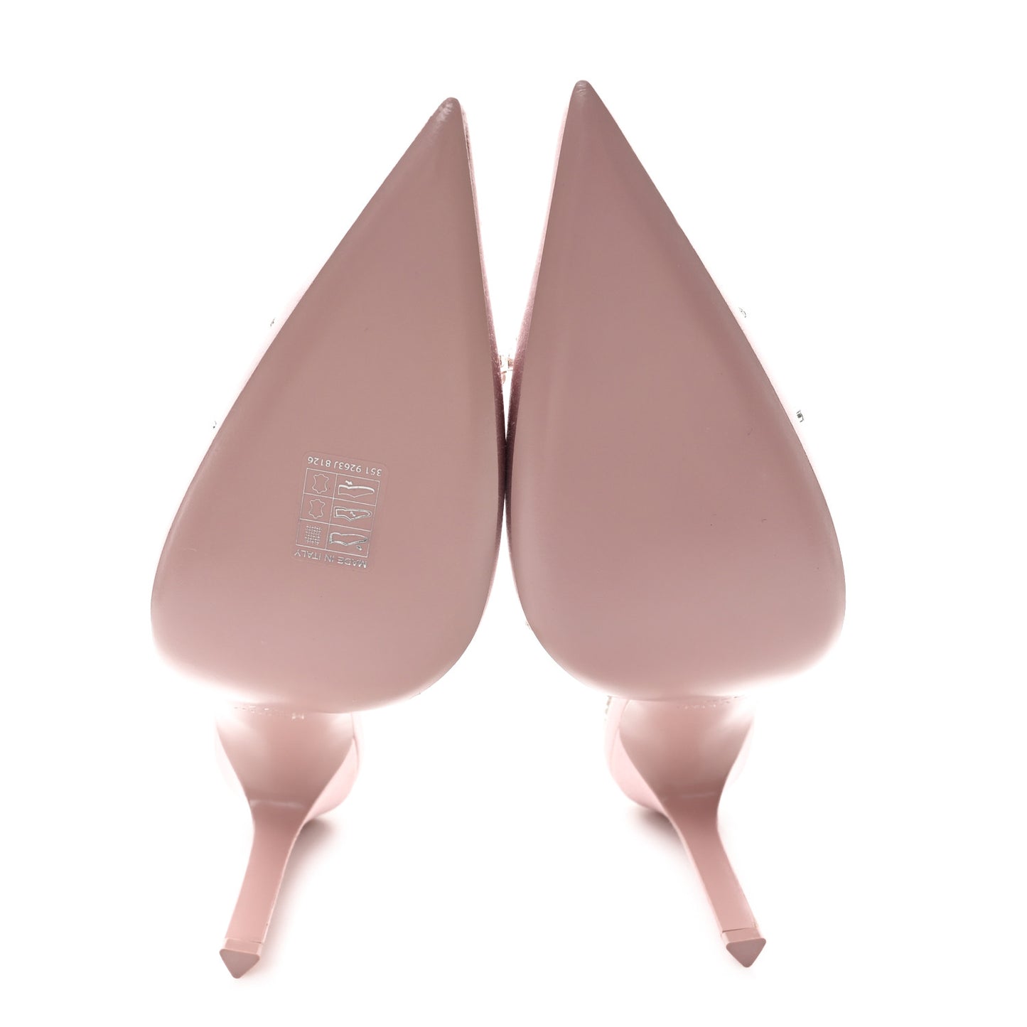 Satin Crystal Talia 105 Slingback Pumps 37.5 Stone Pink