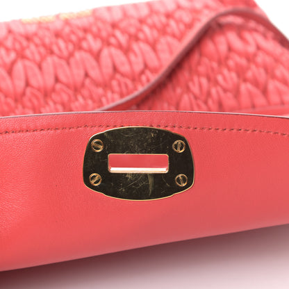Miu Miu Nappa Matelasse Crystal Shoulder Bag Lacca 6 of 7
