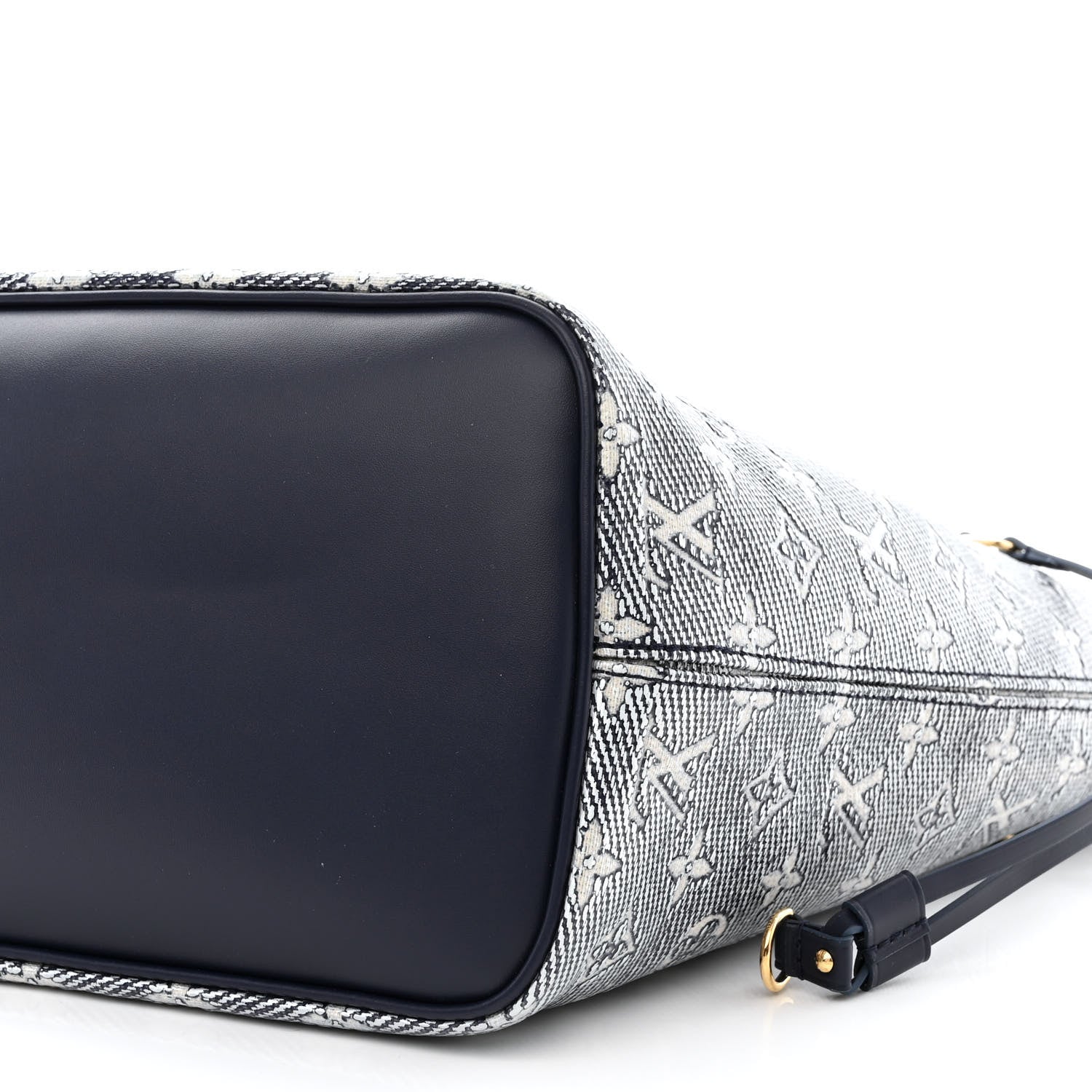 Louis Vuitton Monoglam Neverfull MM Blue 11 of 12