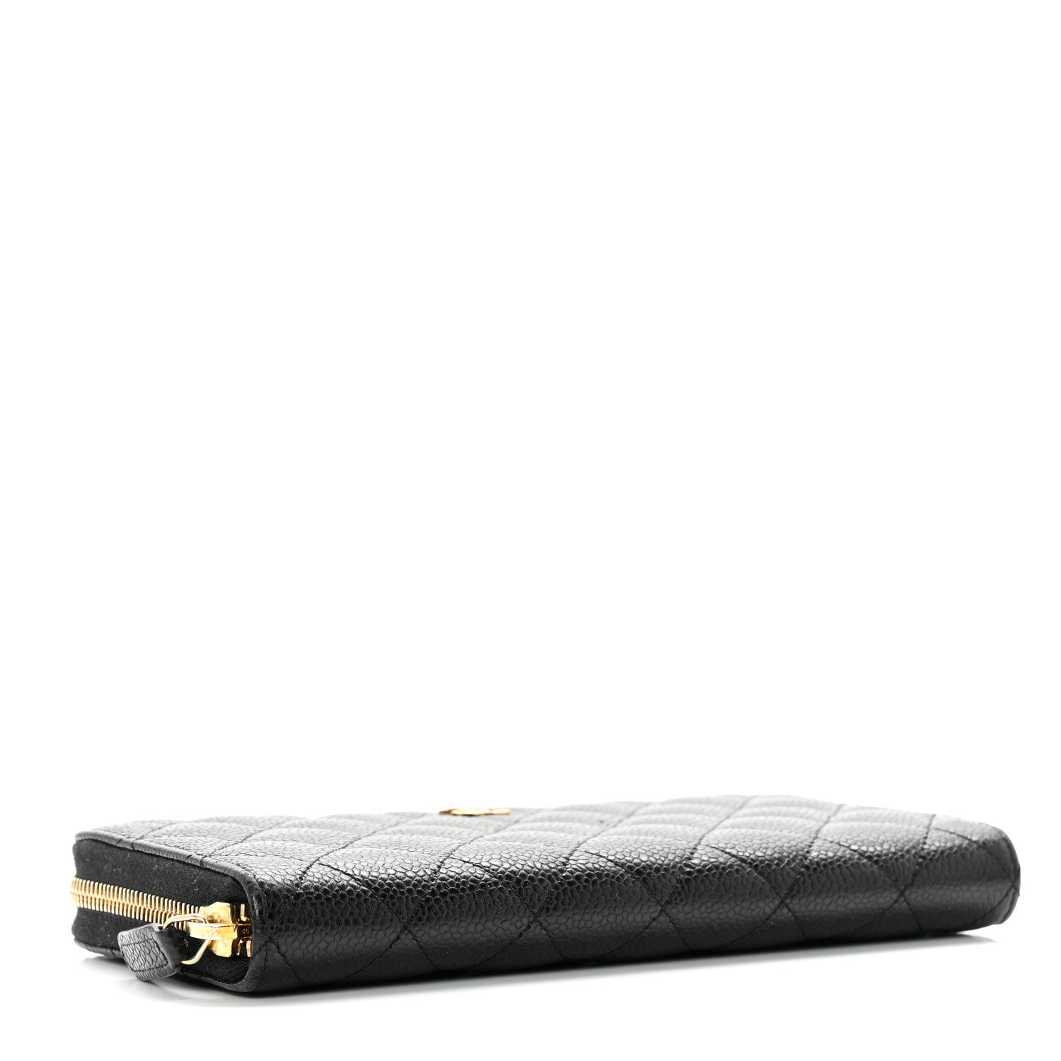 Chanel Caviar Quilted Large Gusset Zip Around Wallet Black 4 of 10