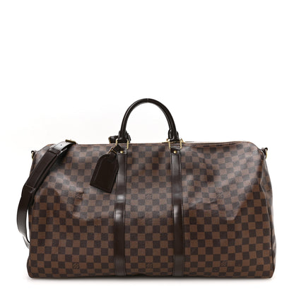 Louis Vuitton Damier Ebene Keepall Bandouliere 55 1 of 12