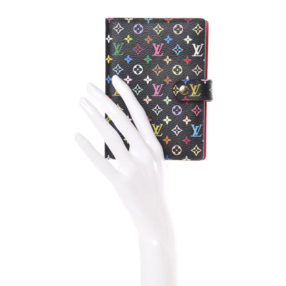 Louis Vuitton Monogram Multicolor Small Ring Agenda Cover Black Grenade 2 of 7
