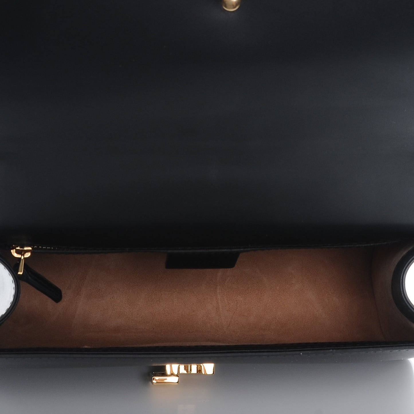 Calfskin Small Sylvie Shoulder Bag Black