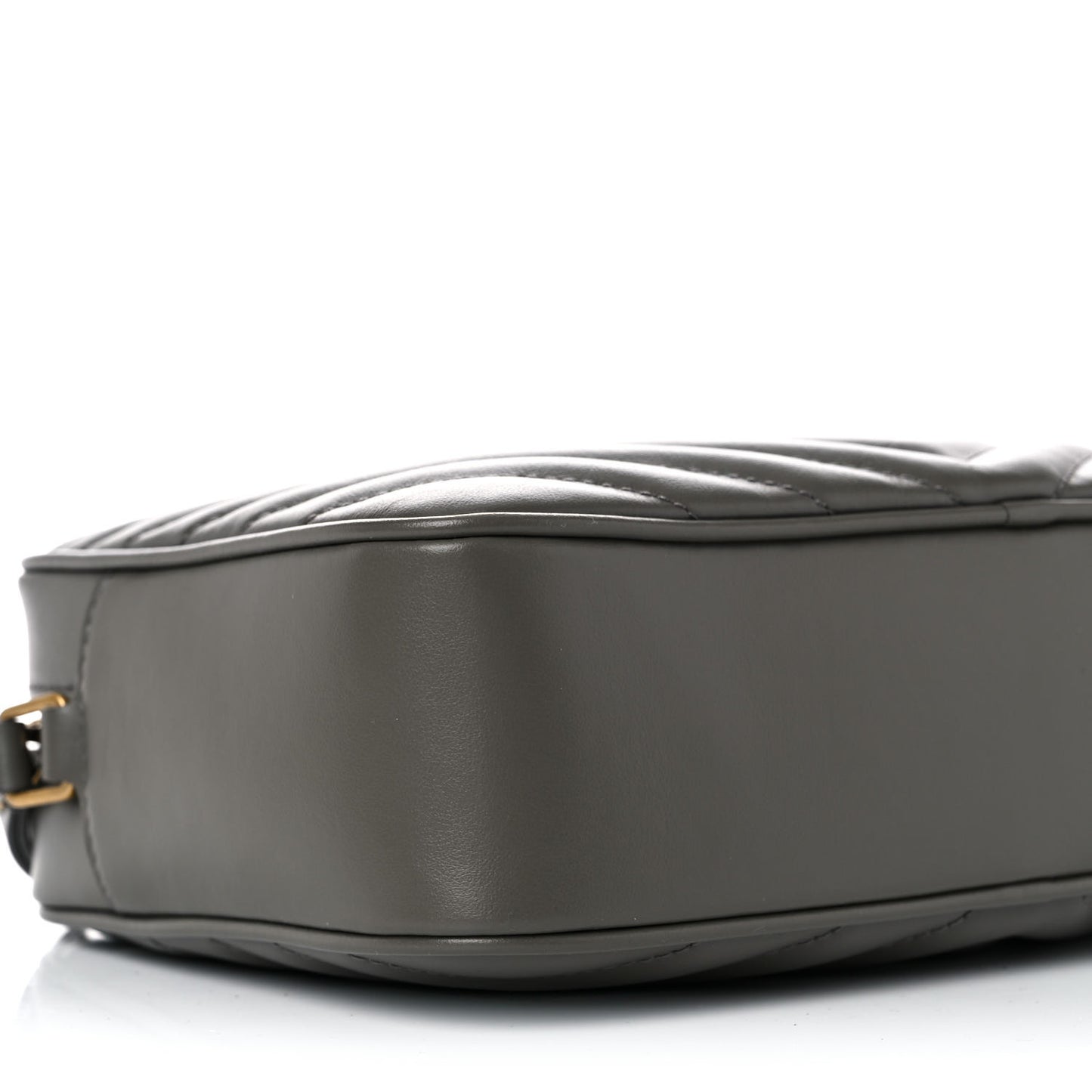 Calfskin Matelasse Monogram Lou Camera Bag Grey Kaki