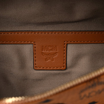 MCM Visetos Medium Fusten Belt Bag Cognac 8 of 9