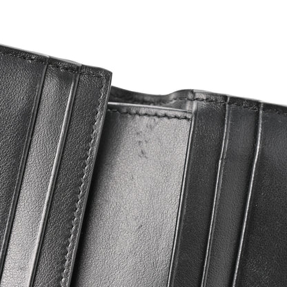 Celine Shiny Calfskin Triomphe Compact Wallet Black 9 of 10