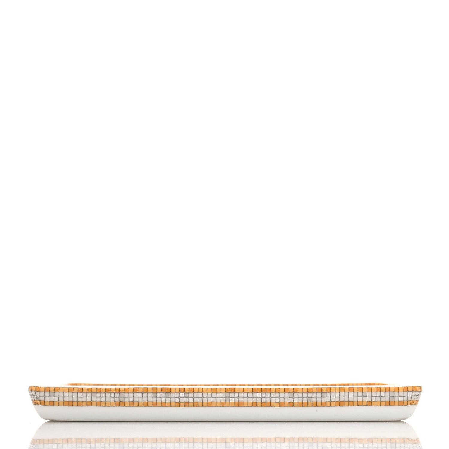 Hermes Porcelain Mosaique au 24 Gold Sushi Plate 4 of 9