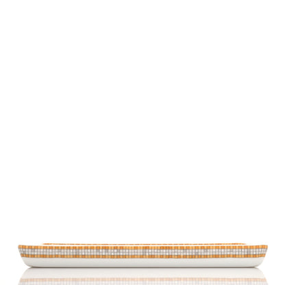 Hermes Porcelain Mosaique au 24 Gold Sushi Plate 4 of 9