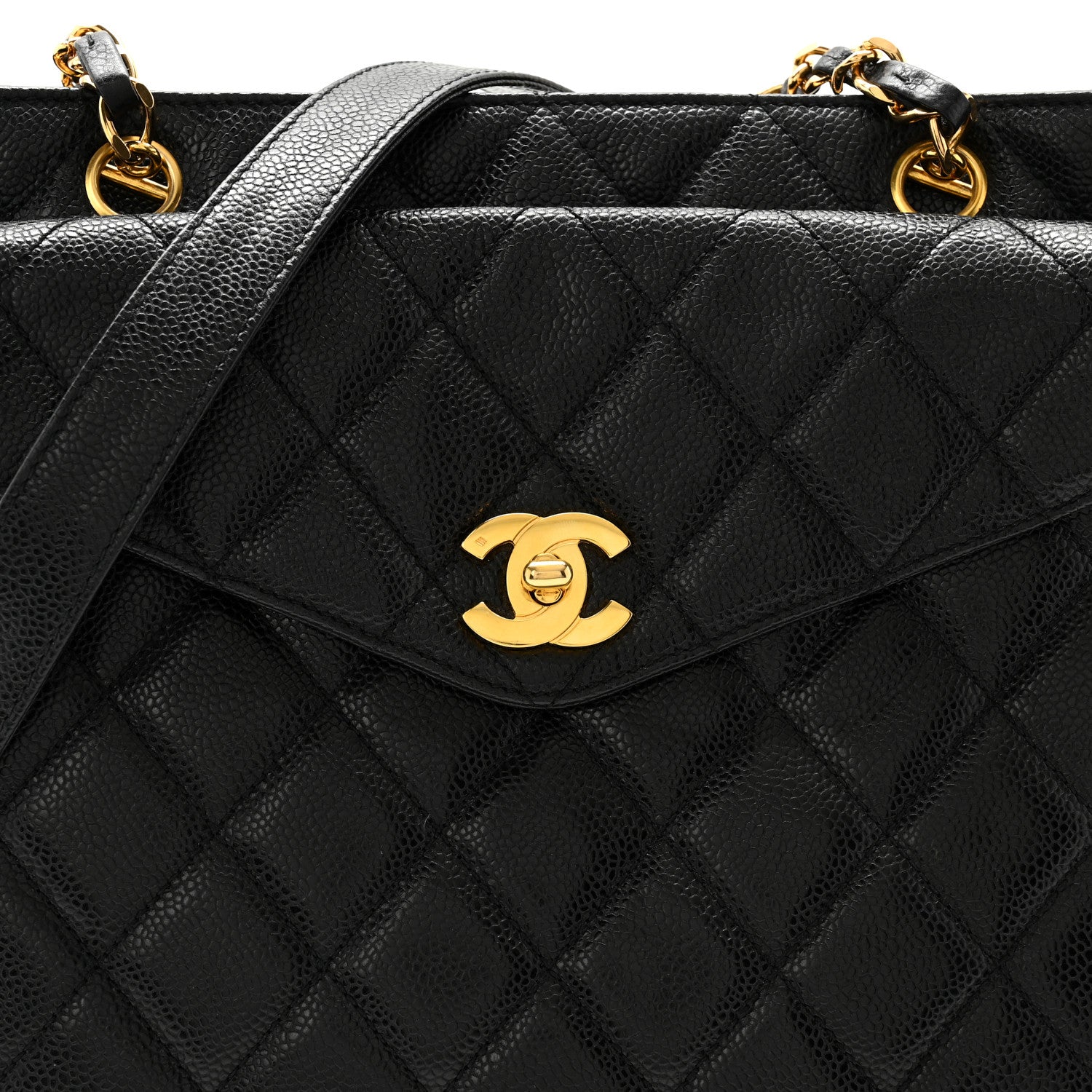 Chanel Caviar Quilted Flap Shoulder Bag Black 9 of 13
