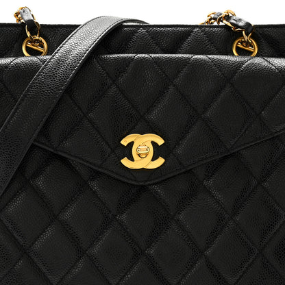 Chanel Caviar Quilted Flap Shoulder Bag Black 9 of 13