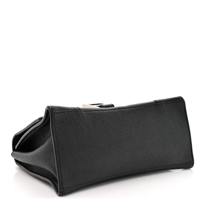Balenciaga Grained Calfskin Small Hourglass Top Handle Bag Black 4 of 14