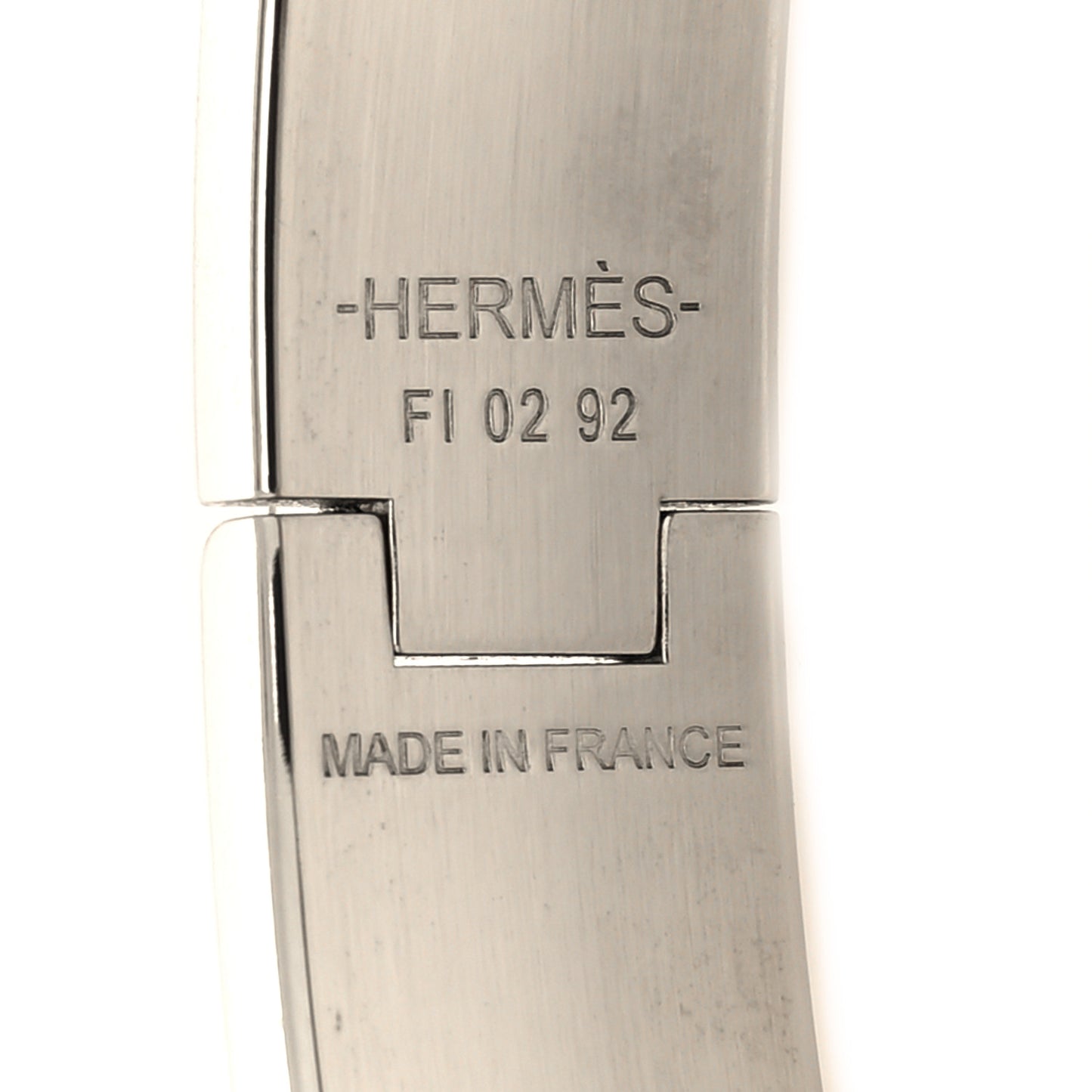 Enamel Narrow Clic Clac HH Bracelet GM Gris Orage