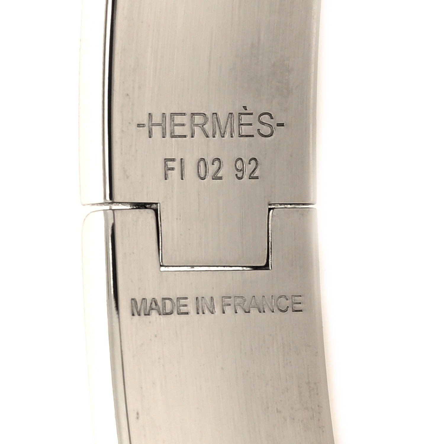 Hermes Enamel Narrow Clic Clac HH Bracelet GM Gris Orage 5 of 5