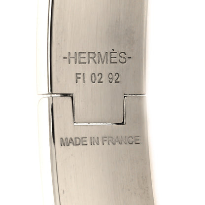 Hermes Enamel Narrow Clic Clac HH Bracelet GM Gris Orage 5 of 5