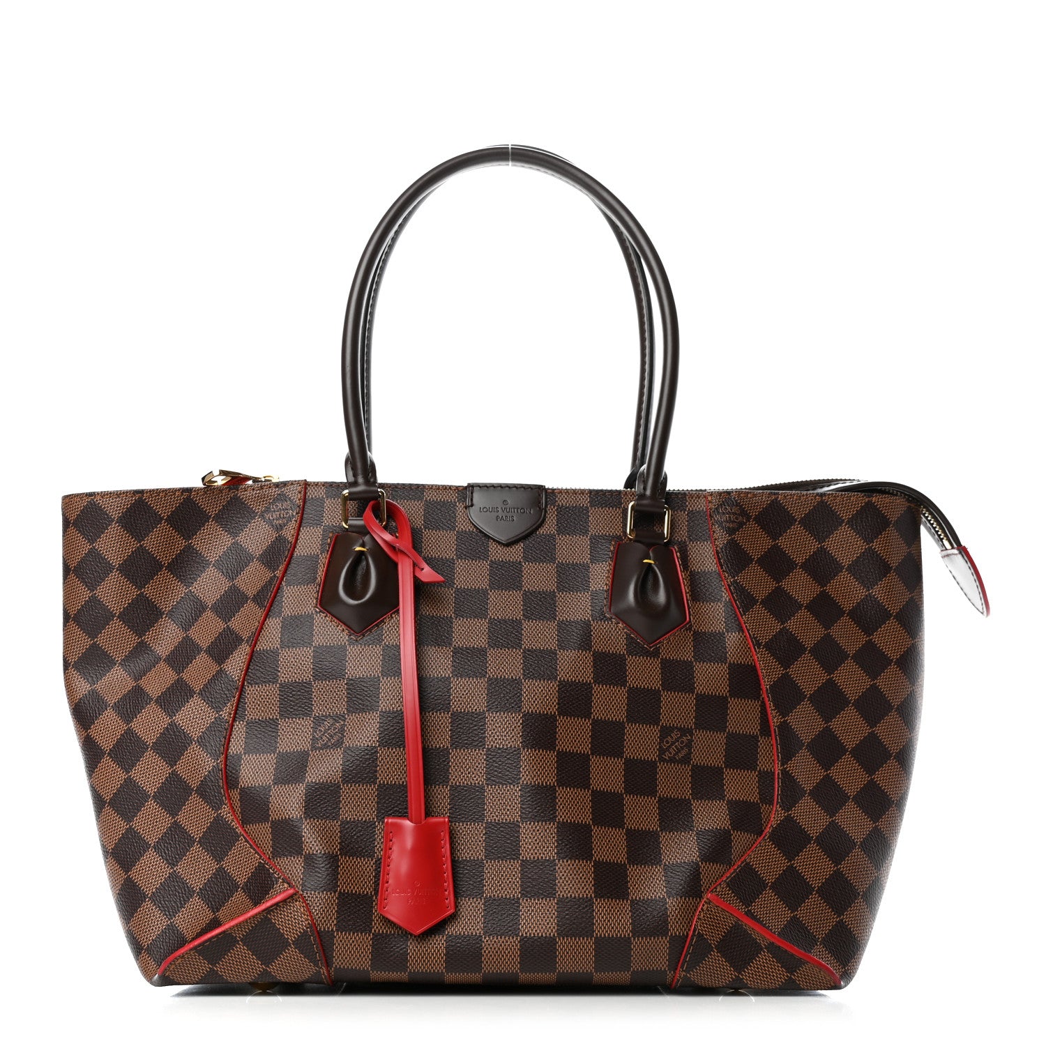 Louis Vuitton Damier Ebene Caissa Tote MM Cherry 1 of 4