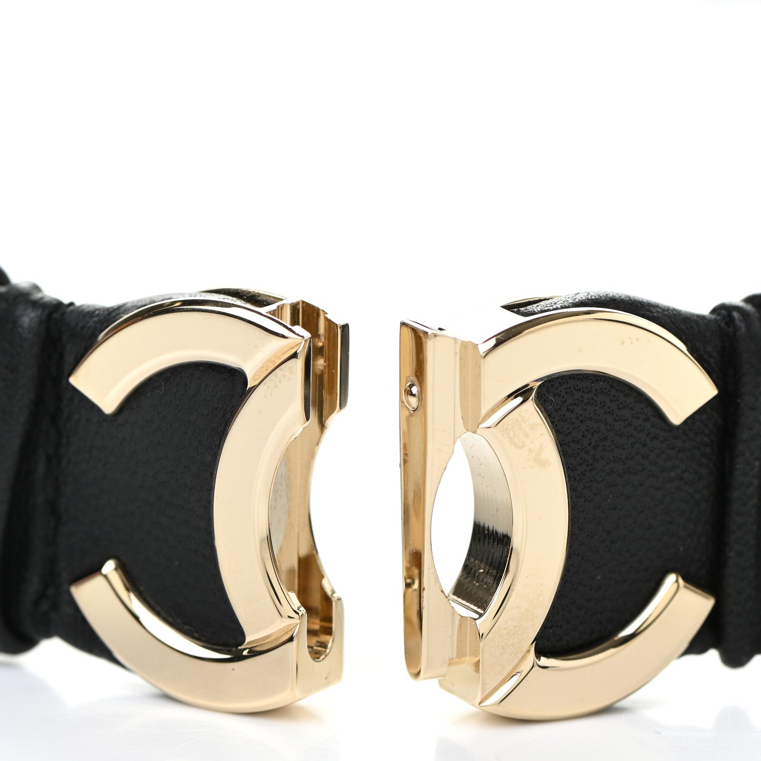 Chanel Calfskin CC Belt 85 34 Black 5 of 5