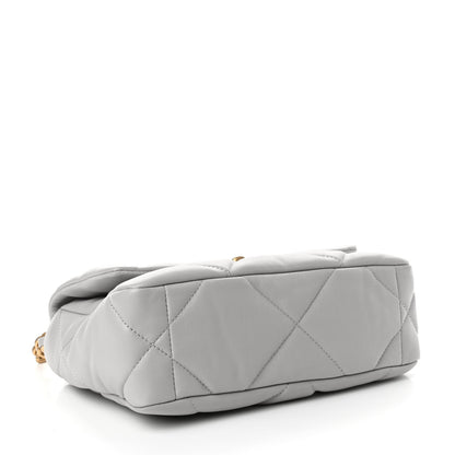 Chanel Lambskin Quilted Medium Chanel 19 Flap Grey 4 of 10