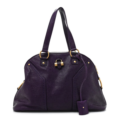 Saint Laurent Calfskin Large Muse Purple 1 of 13