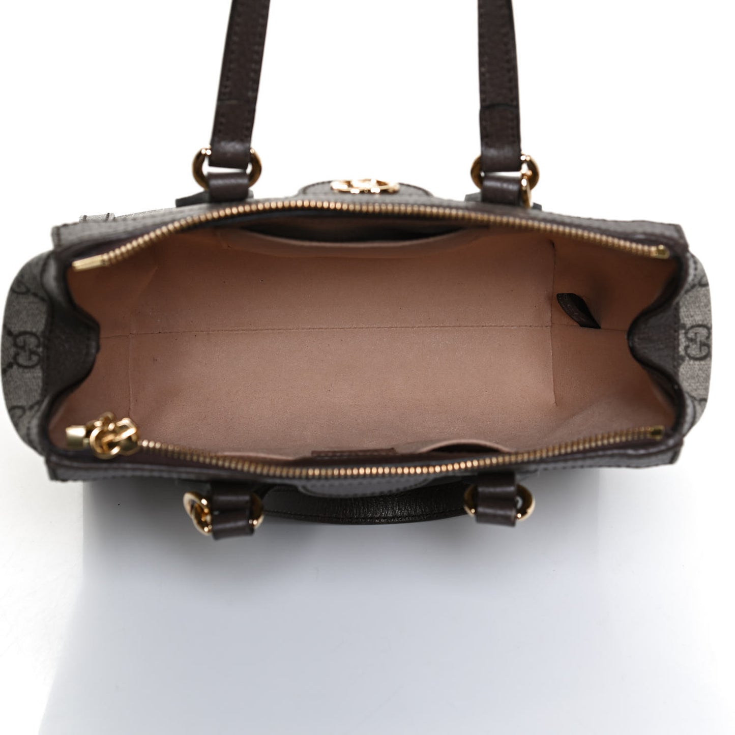 GG Supreme Monogram Small Ophidia Tote Bag Brown