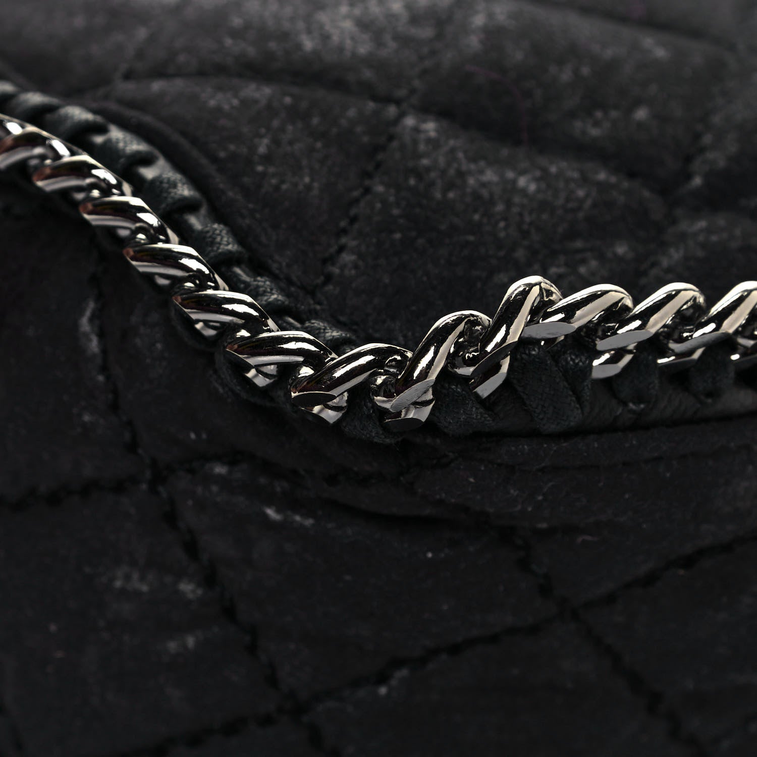 Stella McCartney Shaggy Deer Quilted Falabella Shoulder Bag Black 6 of 12