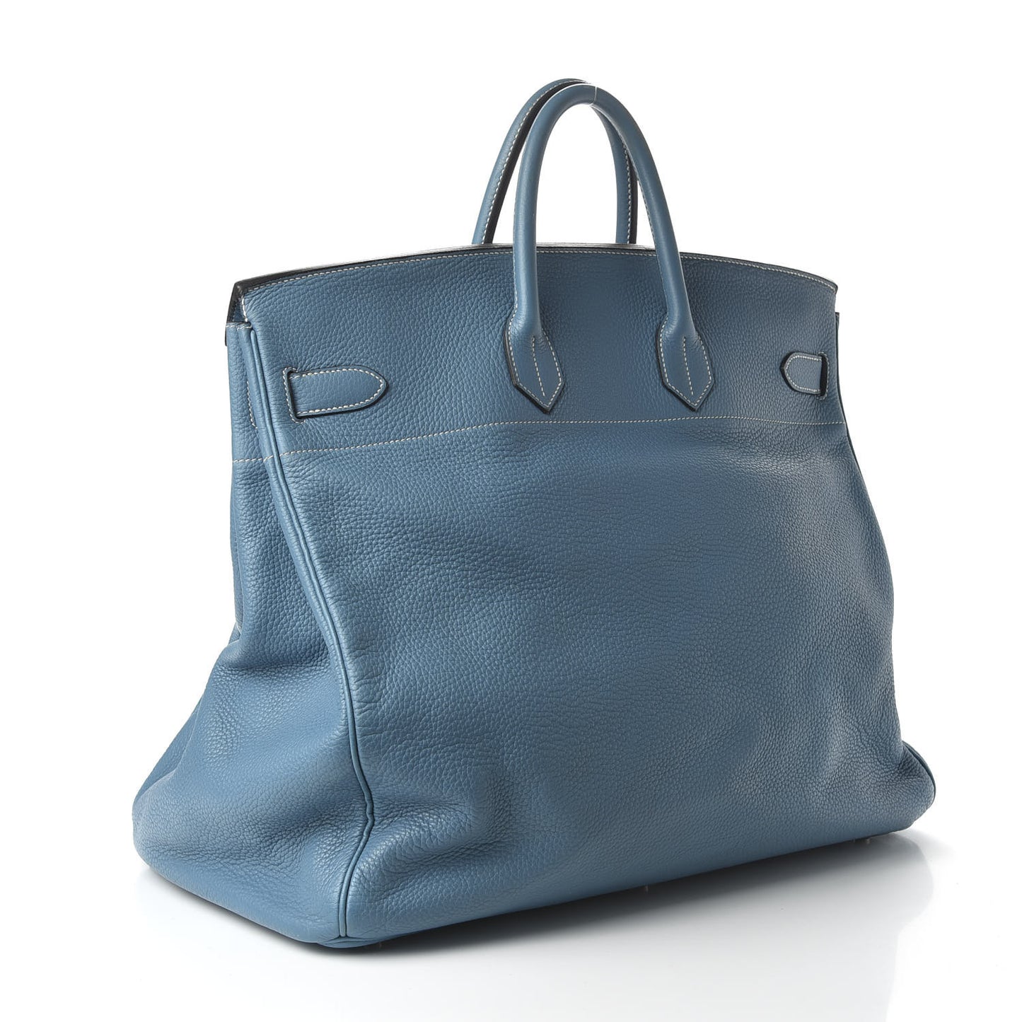 Taurillon Clemence HAC Travel Birkin 50 Blue Jean