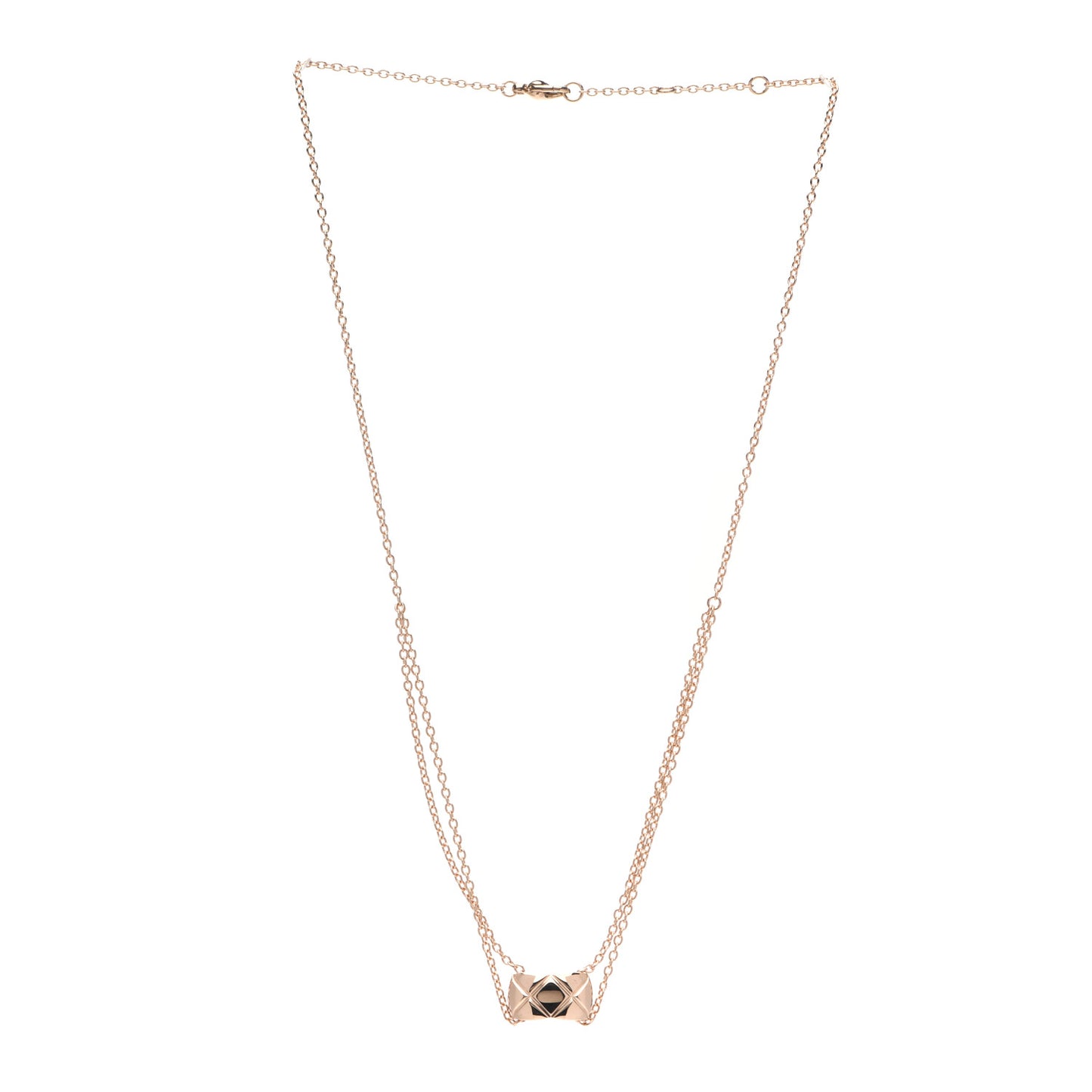 18K Beige Gold Coco Crush Pendant Necklace