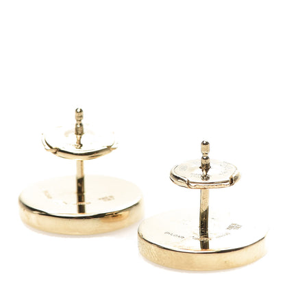 Bulgari 18K Yellow Gold Mother of Pearl Optical Earrings 3 of 5