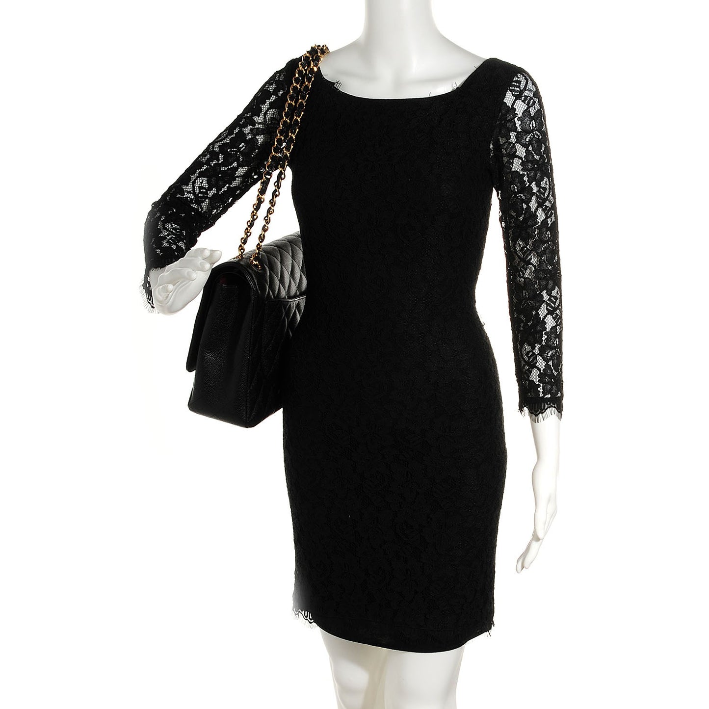 Caviar Quilted Maxi Double Flap Black