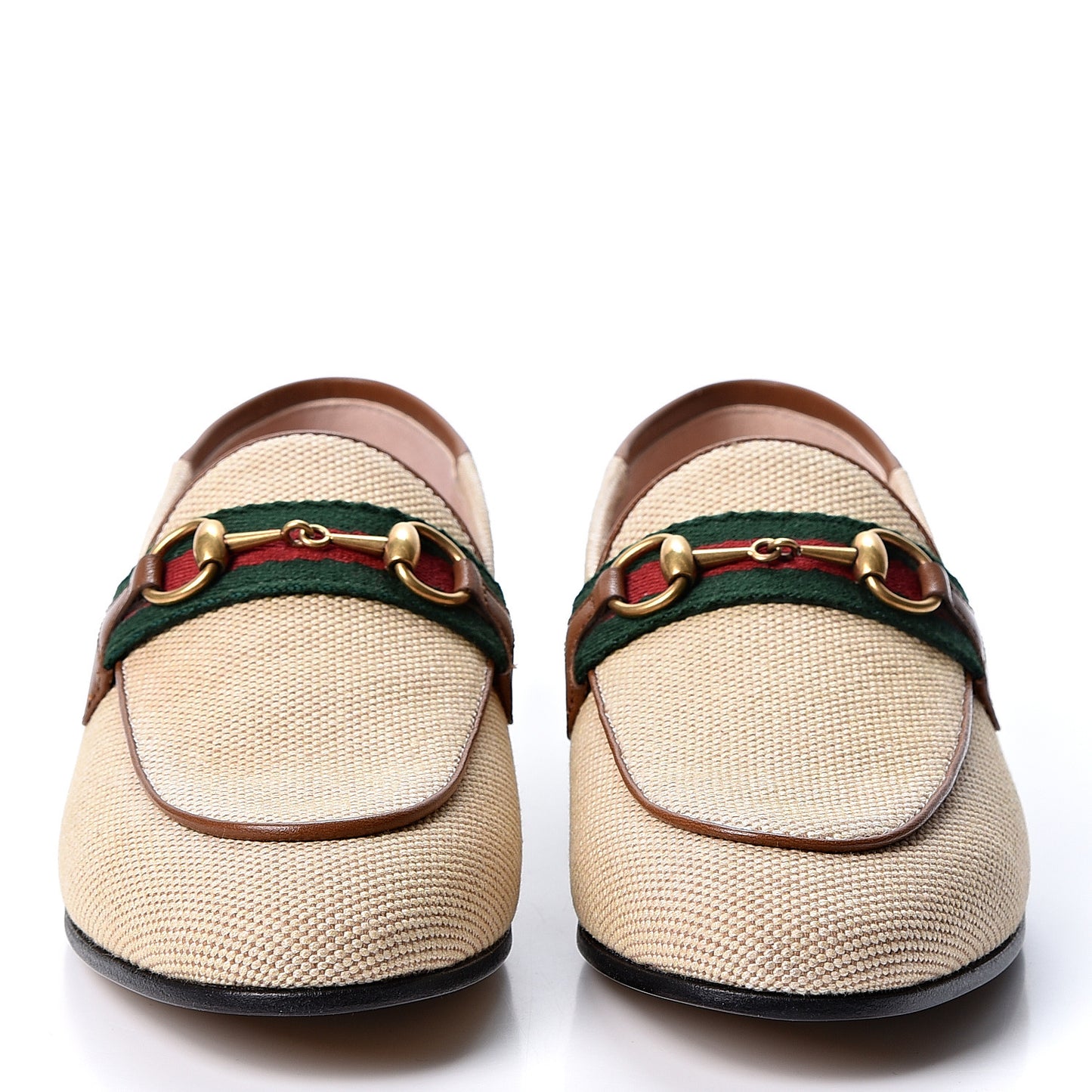 Canvas Malaga Kid Web Womens Horsebit Brixton Loafers 36.5 Sand Light Cuir
