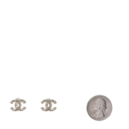 Chanel Tweed Effect CC Earrings Gold 2 of 5