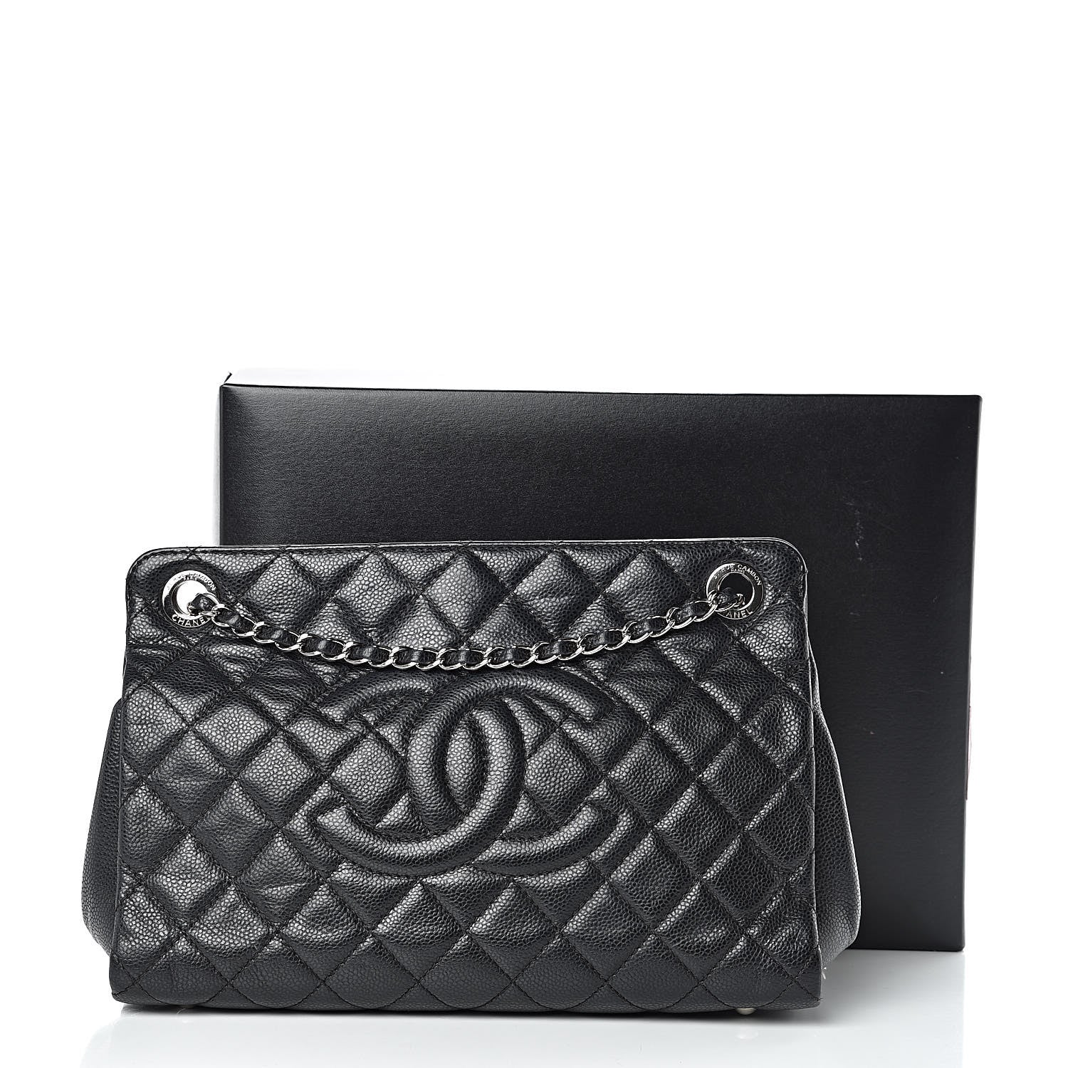 Chanel Caviar Quilted Timeless CC Shopping Tote Black 16 of 16