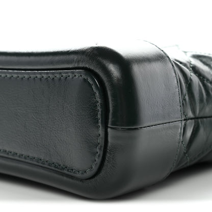 Chanel Aged Calfskin Quilted Small Gabrielle Hobo Dark Green 11 of 13
